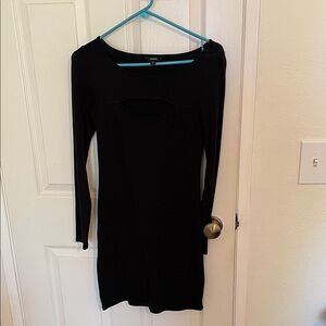 Guess Black Long Sleeve Dress